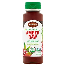 Madhava Organic Amber Raw 100% Blue Agave Low-Glycemic Sweetener, 11.75 oz