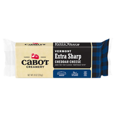 Cabot Creamery Vermont Extra Sharp Cheddar Cheese, 8 oz