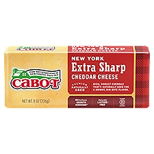 Cabot New York Extra Sharp Yellow, Cheese, 8 Ounce