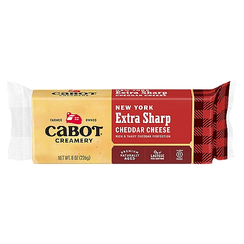 Cabot Creamery New York Extra Sharp Cheddar Cheese, 8 oz