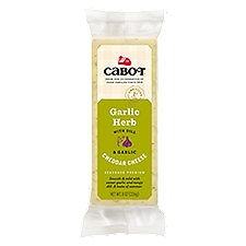 Cabot Garlic Herb Cheddar, Cheese, 8 Ounce