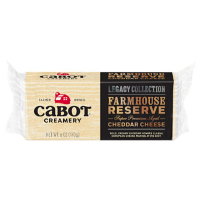 Cabot Creamery Farmhouse Reserve Cheddar Cheese, 6 oz, 6 Ounce