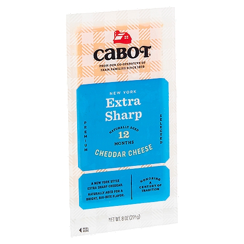 Cabot New York Extra Sharp Cheddar Cheese, 8 oz