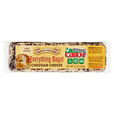 Cabot Everything Bagel Cheddar Cheese, 8 oz