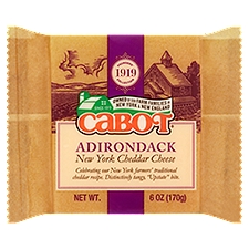 Cabot Adirondack New York Cheddar Cheese, 6 oz