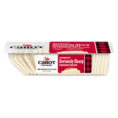 Cabot Creamery Vermont Seriously Sharp Cheddar Cheese, 26 count, 7 oz