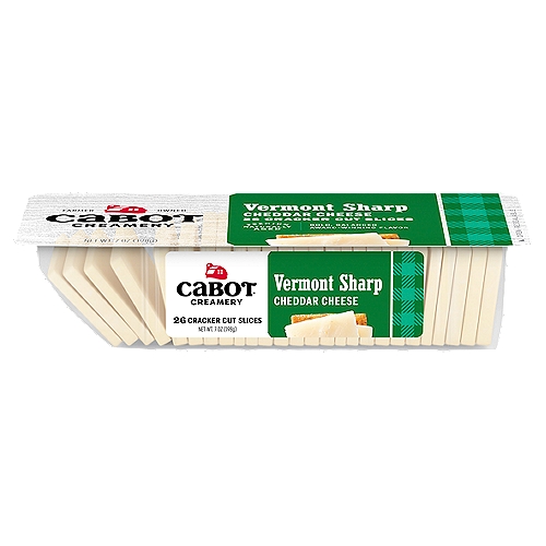 Cabot Sharp Cheddar Cheese Cracker Cuts, 7 oz
No artificial Growth Hormone*
* The FDA has stated that there is no significant difference between milk from rBST treated and untreated cows.