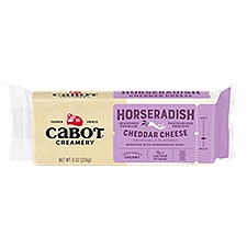 Cabot Horseradish Cheddar, Cheese, 8 Ounce