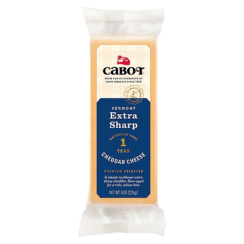 Cabot Extra Sharp Yellow Cheddar Cheese, 8 oz