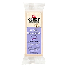 Cabot Wildly Horseradish Cheddar, Cheese, 8 Ounce