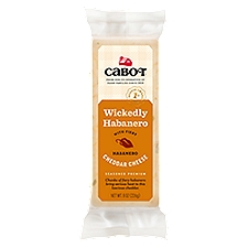 Cabot Cheese, Wickedly Habanero Cheddar, 8 Ounce