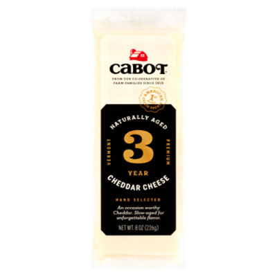 Cabot Vermont Premium Cheddar Cheese, 8 oz