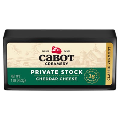 Cabot Creamery Private Stock Cheddar Cheese, 1 lb