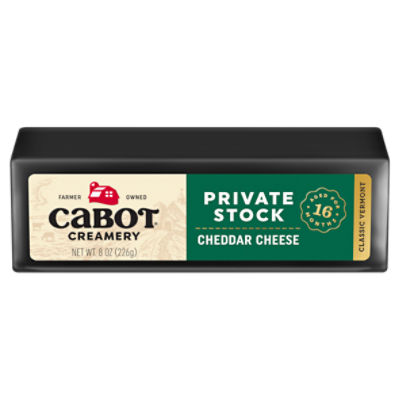 Cabot Creamery Private Stock Cheddar Cheese, 8 oz