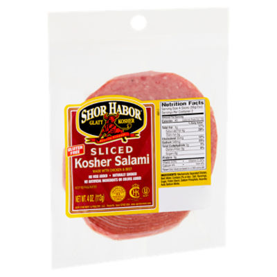 Shor Habor Sliced Kosher Salami, 4 oz