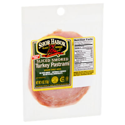 Shor Habor Sliced Smoked Turkey Pastrami, 4 oz