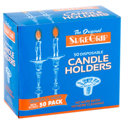 Sure Grip The Original Candle Holders, 50 count