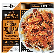 Caesar's Kitchen Chipotle Chicken in an Enchilada Sauce Riced Cauliflower Bistro Bowl, 9 oz