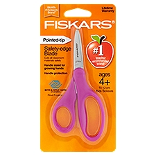 Fiskars Pointed Tip Kids Scissors, Ages 4+