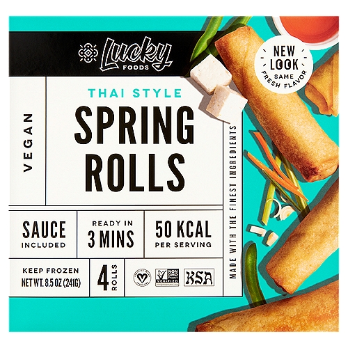 Lucky Foods Thai Style Spring Rolls, 4 count, 8.5 oz
