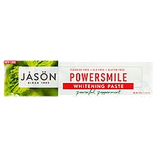 Jāsön PowerSmile Powerful Peppermint Whitening Paste, 6 oz