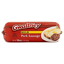 Gwaltney Mild Pork, Sausage, 16 Ounce