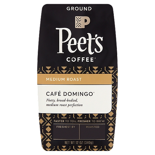 Medium roast coffee. Smooth and balanced, with hints of toffee sweetness and a crisp, clean finish.