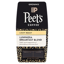 Peet's Coffee Coffee, Luminosa Breakfast Blend Light Roast Ground, 12 Ounce