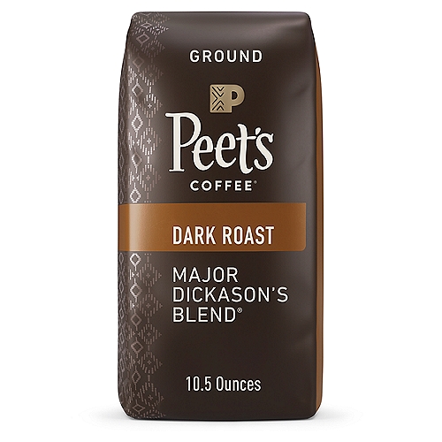 Peet's Coffee Major Dickason's Blend Dark Roast Ground Coffee, 10.5 oz