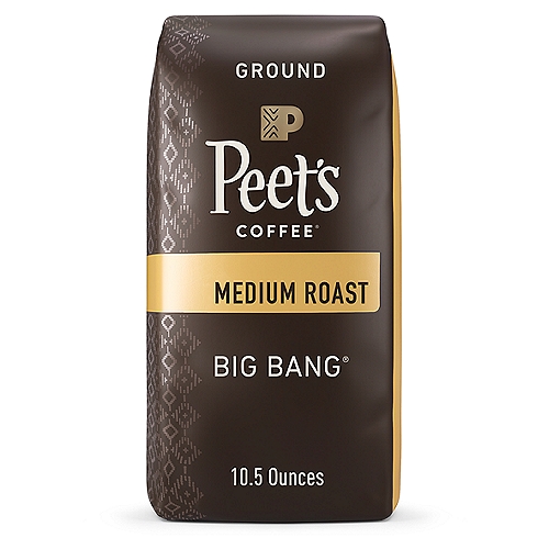 Peet's Coffee Big Bang Medium Roast Ground Coffee, 10.5 oz