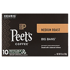 Peet's Coffee & Tea Big Bang Medium Roast Coffee K-Cup Pods, 4.2 Ounce