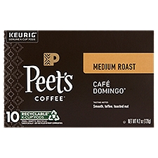 Peet's Coffee Café Domingo Medium Roast, K-Cup Pods, 4.2 Ounce