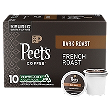 Peet's Coffee French Dark Roast Coffee K-Cup Pods, 0.42 oz, 10 count