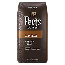 Peet's Coffee Dark French Roast Ground, Coffee, 10.5 Ounce