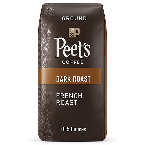 Peet's Coffee Dark French Roast Ground Coffee, 10.5 oz