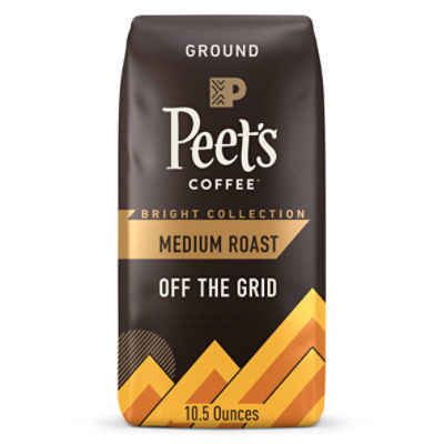 Peet's Coffee Bright Collection Medium Roast Off the Grid Ground Coffee, 10.5 oz