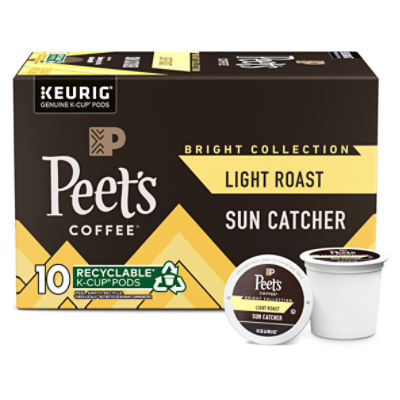 Peet's Coffee Bright Collection Sun Catcher Light Roast K-Cup Pods, 0.33 oz, 10 count