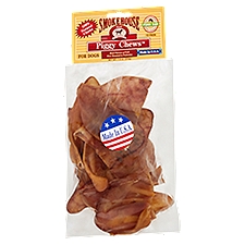 Smokehouse Piggy Chews Pork Ear Chew For Dogs, 12 count, 7.6 oz
