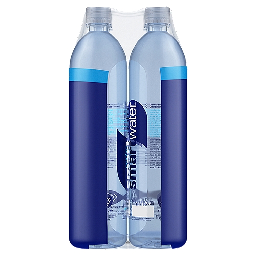 smartwater Nutrient-Enhanced Water Bottles, 33.8 fl oz, 6 Pack