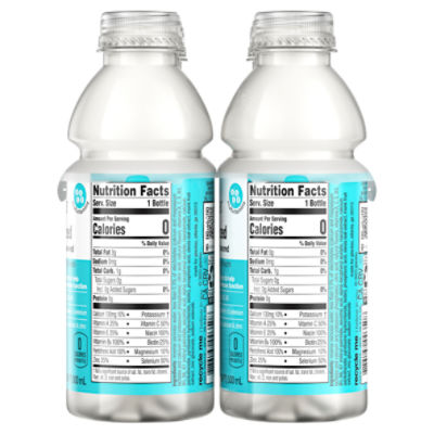 vitamin water nutrition label