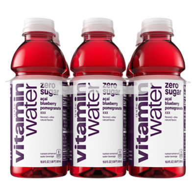 vitaminwater zero sugar xxx Bottles, 16.9 fl oz, 6 Pack