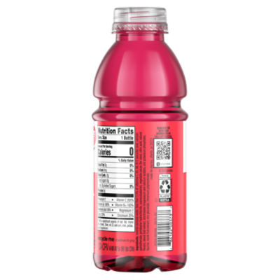 vitamin water nutrition label