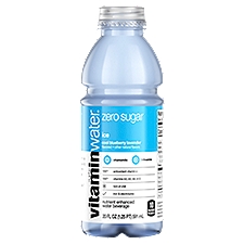Glacéau Vitaminwater Bottle, Zero Sugar Ice, 20 Ounce