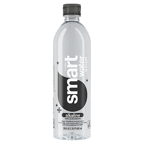 Glaceau Smartwater Alkaline With Antioxidant Bottle, 20 fl oz
