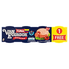 Van Ecuador Solid Pack in Oil Tuna, 3 oz, 4 count