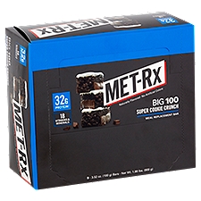 MET-Rx Big 100 Super Cookie Crunch Meal Replacement Bars, 3.52 oz, 9 count