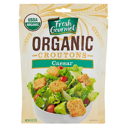 Fresh Gourmet Organic Caesar Croutons, 4.5 oz