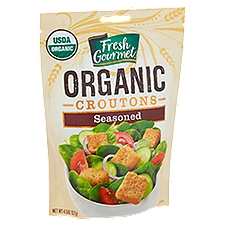 Fresh Gourmet Croutons, Organic Seasoned, 4.5 Ounce
