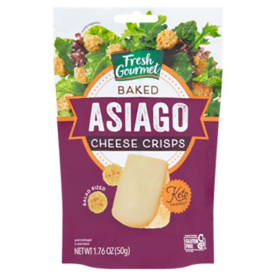 Fresh Gourmet Baked Asiago Cheese Crisps, 1.76 oz