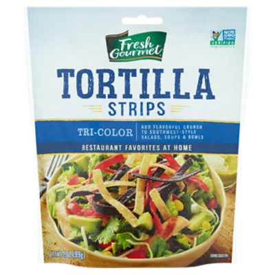 Fresh Gourmet Tri-Color Tortilla Strips, 3.5 oz